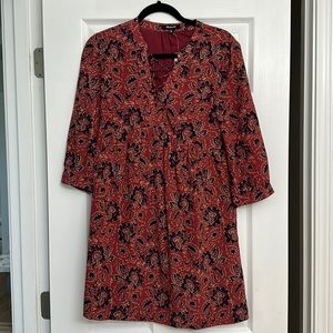 Madewell 100% Silk Mini Dress